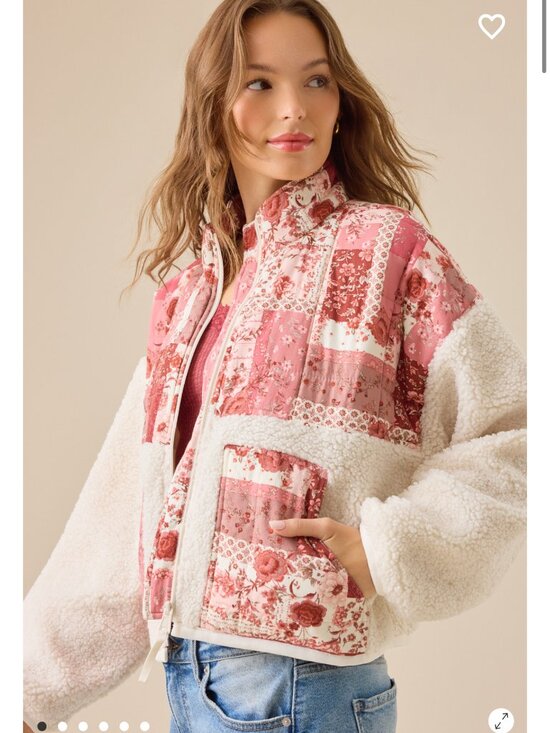 Altar'd State Jackets & Blazers - Altar'd State Kaelen Patchwork Sherpa Jacket NWT